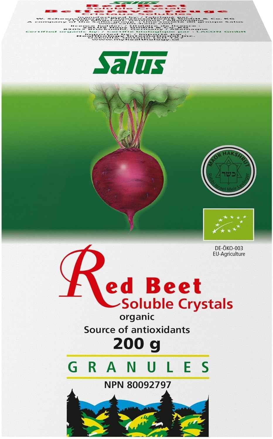 Salus Red Beet Crystals | Red Beet Extract Supports Healthy Blood Pressure and Circulation | Boosts and Improves Athletic Performance | Organic Source of Antioxidants