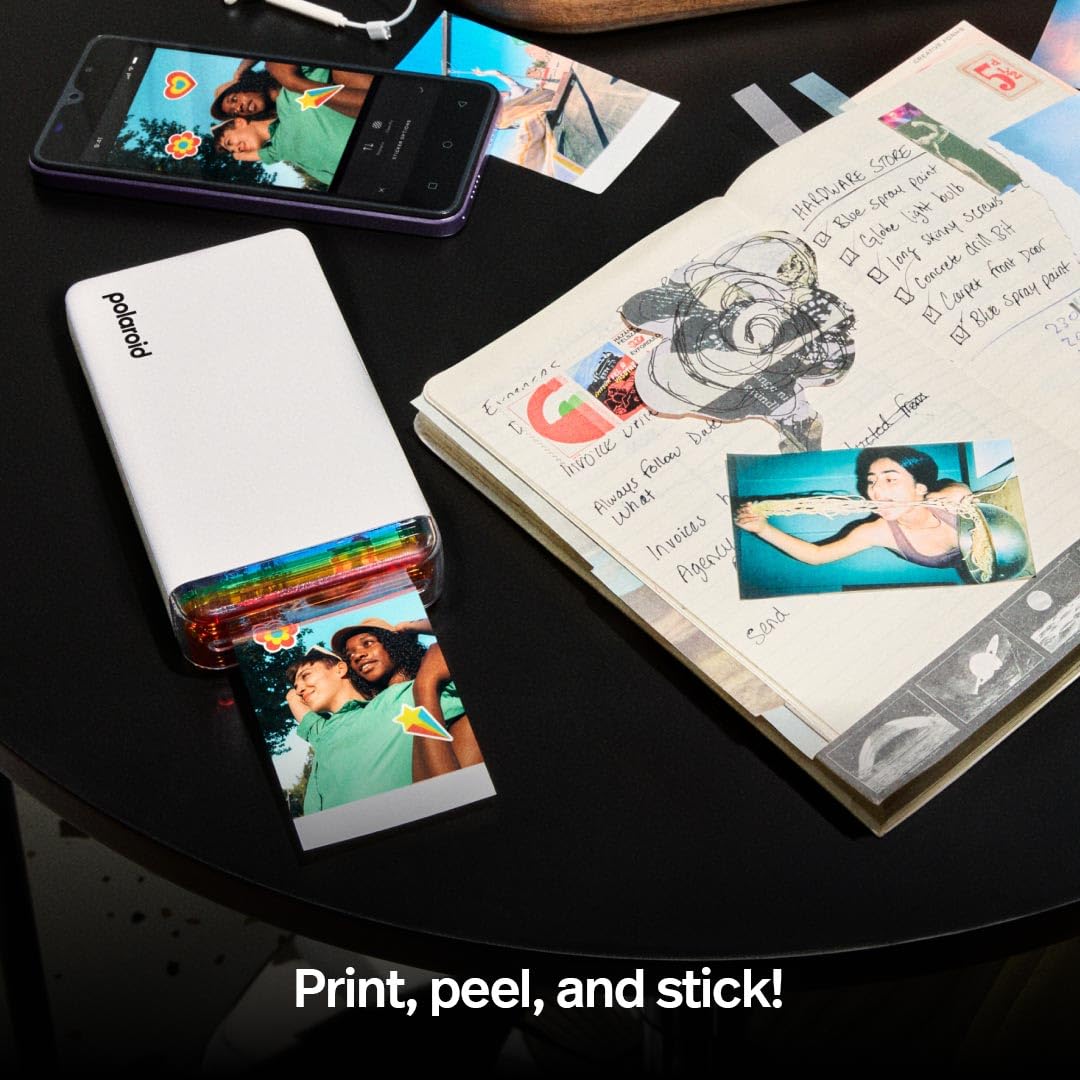 Polaroid Hi-Print - 2nd Generation Bluetooth Connected 2x3 Pocket Photo Dye-Sub Printer - White Printer Only (9128) 🍁 All In One Marketplace Canada