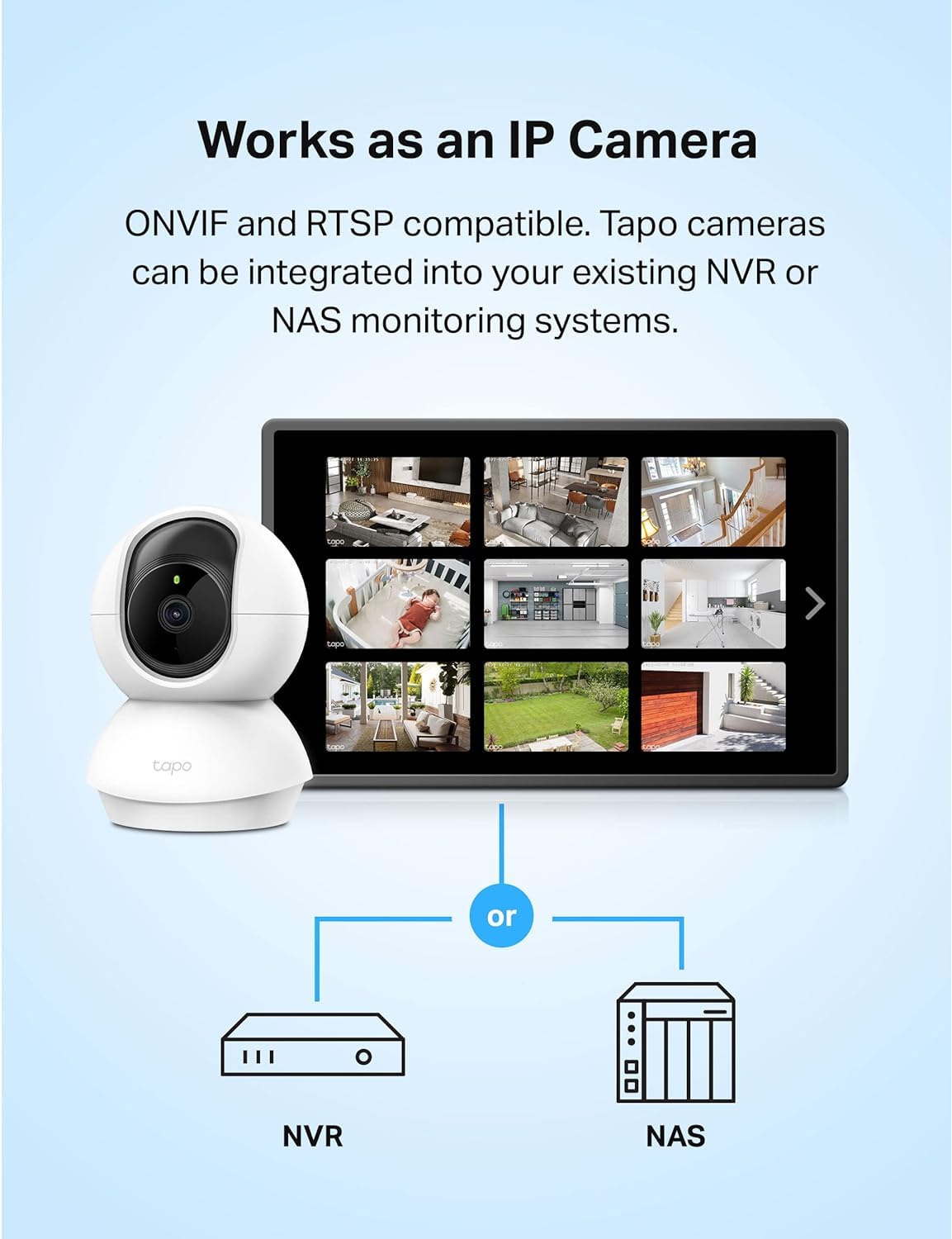Tapo 2K Pan/Tilt Indoor Security WiFi Camera, 2 Pack, Baby & Pet Camera w/ 360° Motion Tracking, 2-Way Audio, Night Vision, Cloud & Local Storage (Up to 256 GB), Works w/Alexa & Google (Tapo C210P2) 🍁 All In One Marketplace Canada