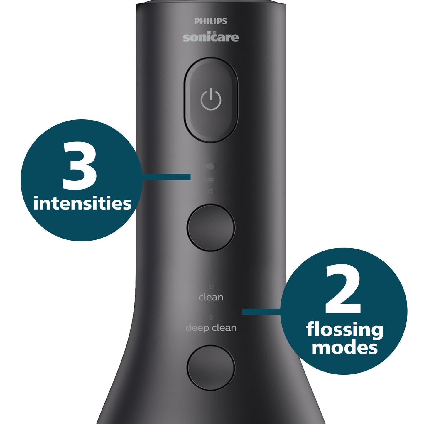 Philips Sonicare Power Flosser 3000 Cordless, Oral Irrigator Quad Stream technology and whisper quiet, Black, HX3826/23 🍁 All In One Marketplace Canada