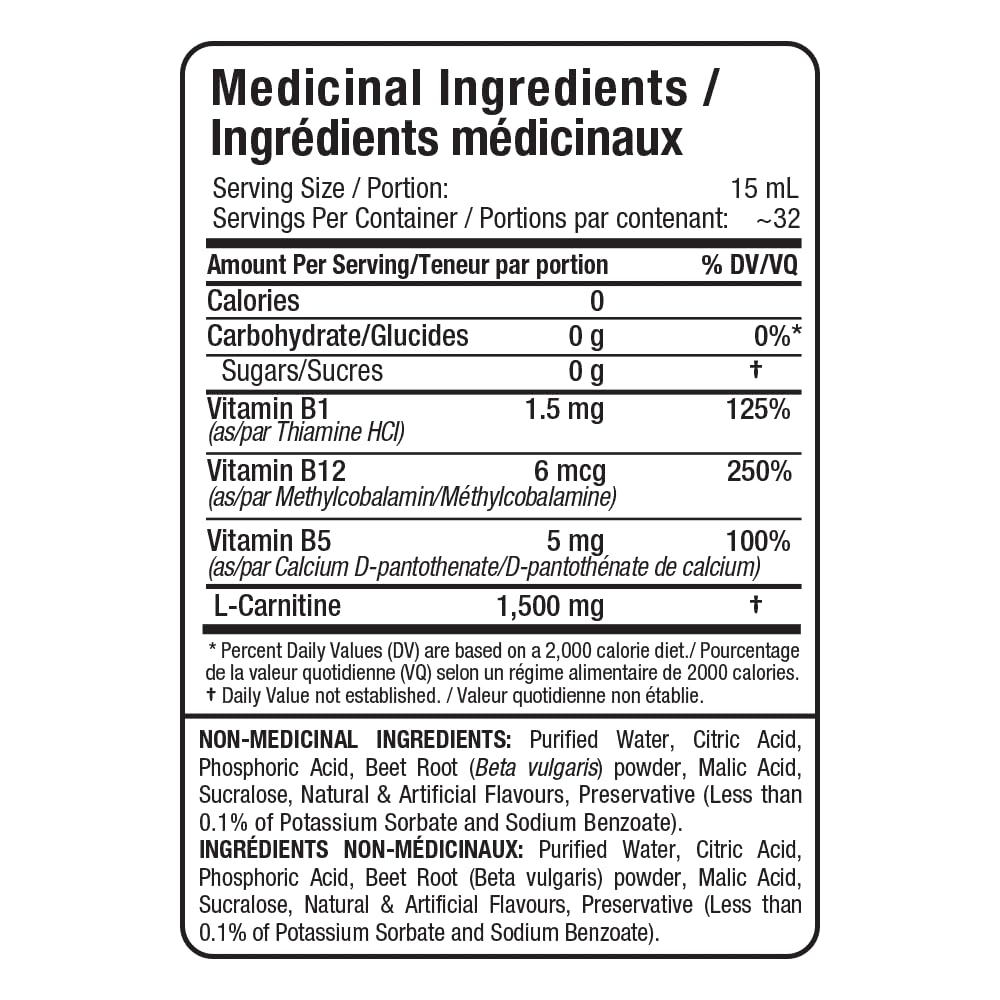 ALLMAX Nutrition Liquid L-Carnitine 1500 Miligrams, Fruit Punch, 16 oz (473 ml) 🍁 All In One Marketplace Canada