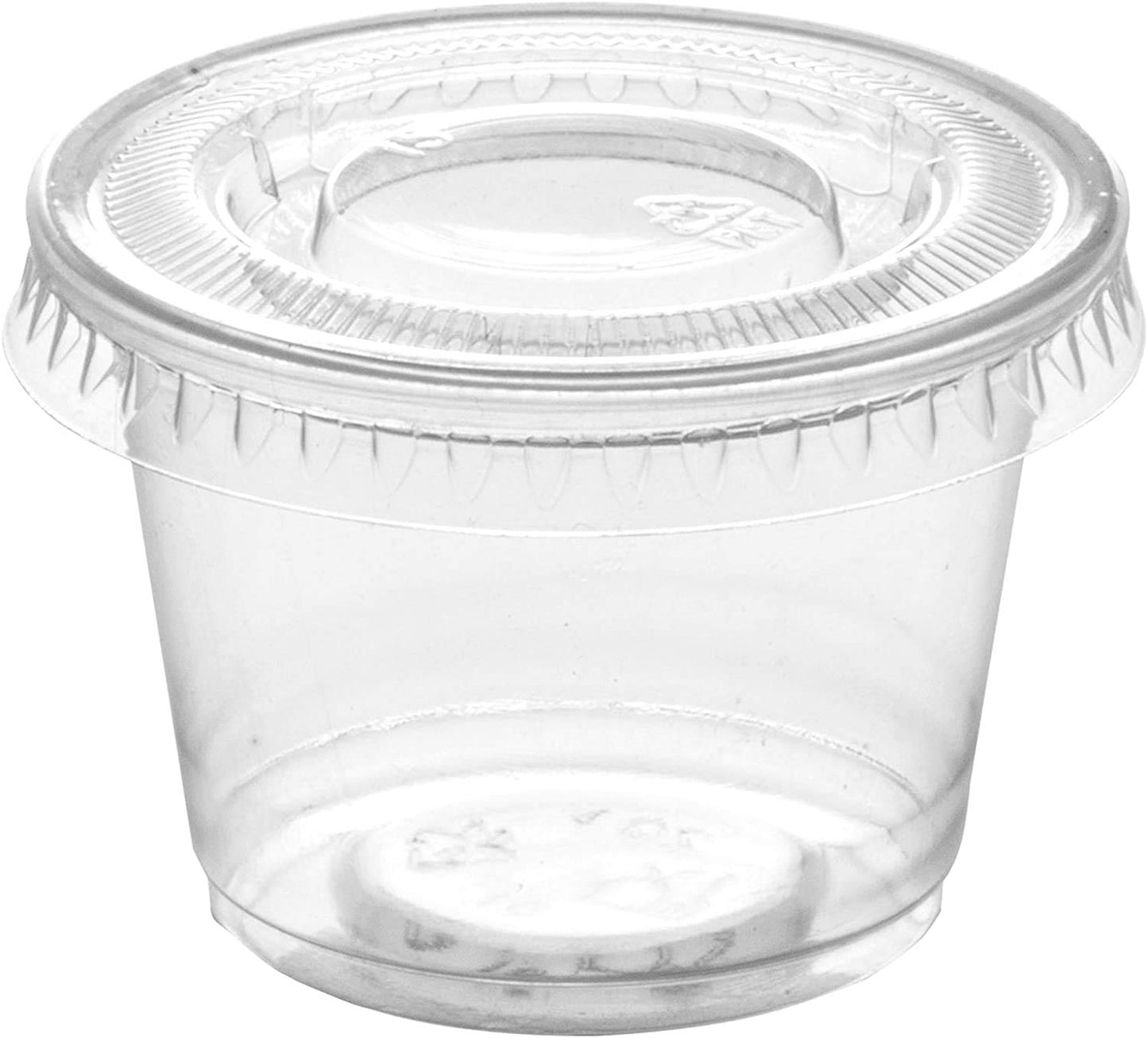 1 oz Portion Cups with Lids, 200 Sets Disposable Souffle Cups, Leak-Proof Jello Shot Cups, Clear Condiment Containers for Sauce, Dressing & Food Storage, Freezer Safe 🍁 All In One Marketplace Canada