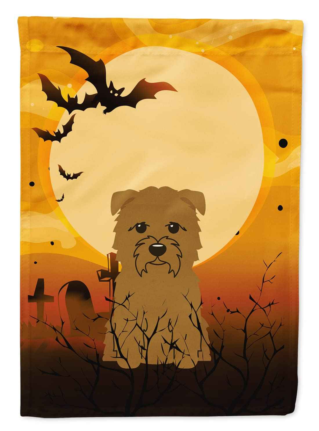 Caroline's Treasures BB4326GF Halloween Glen of Imal Tan Flag Garden Size, Small, Multicolor
