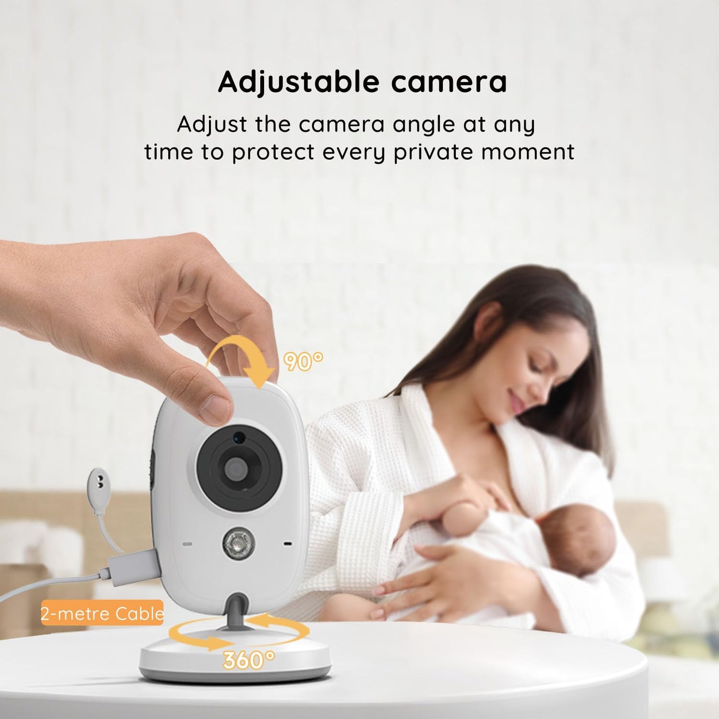 2026 Upgraded Boifun Baby Monitor No Wi-Fi, Baby Camera with 4" 720P IPS Screen, Night Vision, 3X Zoom, Two-Way Audio, Temperature Monitoring, Lullabies, Sound Detection, Just Turn On & Go 🍁 All In One Marketplace Canada
