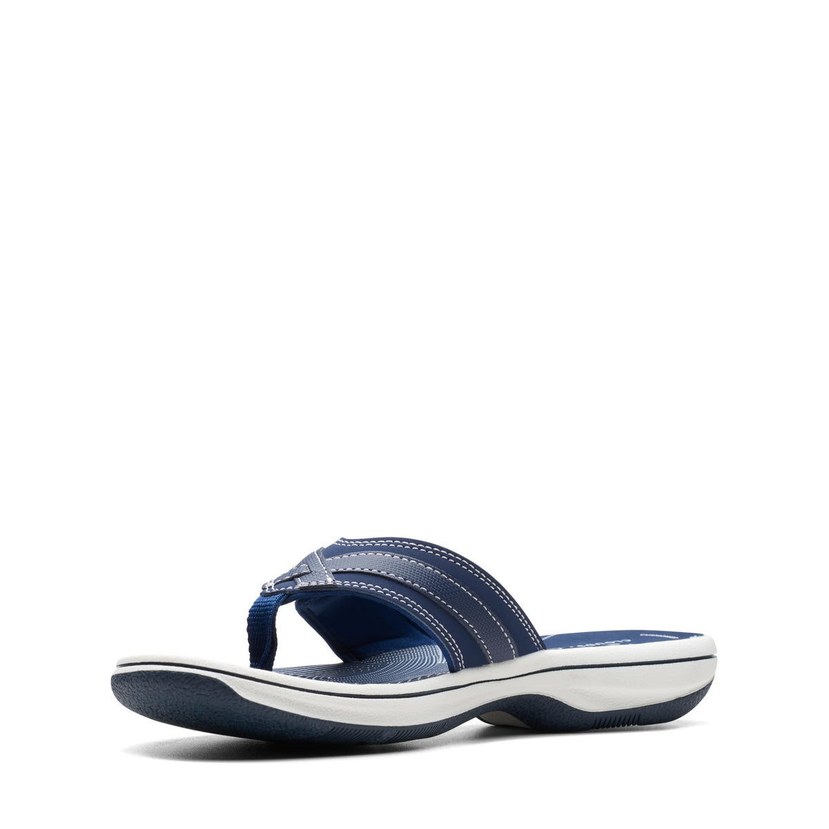 Clarks womens Breeze Sea Flip Flop, New Navy Synthetic, 8 US 🍁 All In One Marketplace Canada