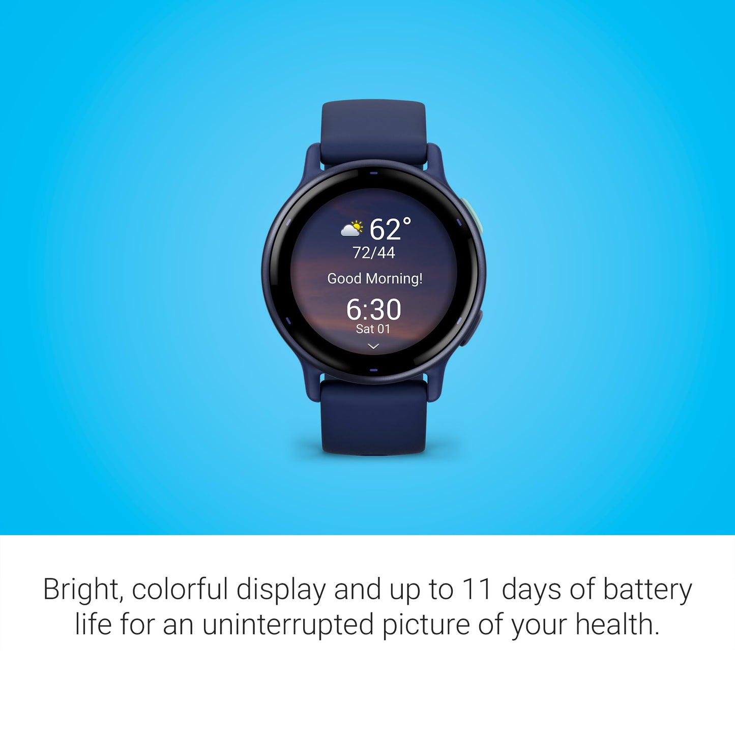 Garmin vívoactive 5, Health and Fitness GPS Smartwatch, AMOLED Display, Up to 11 Days of Battery, Navy 🍁 All In One Marketplace Canada