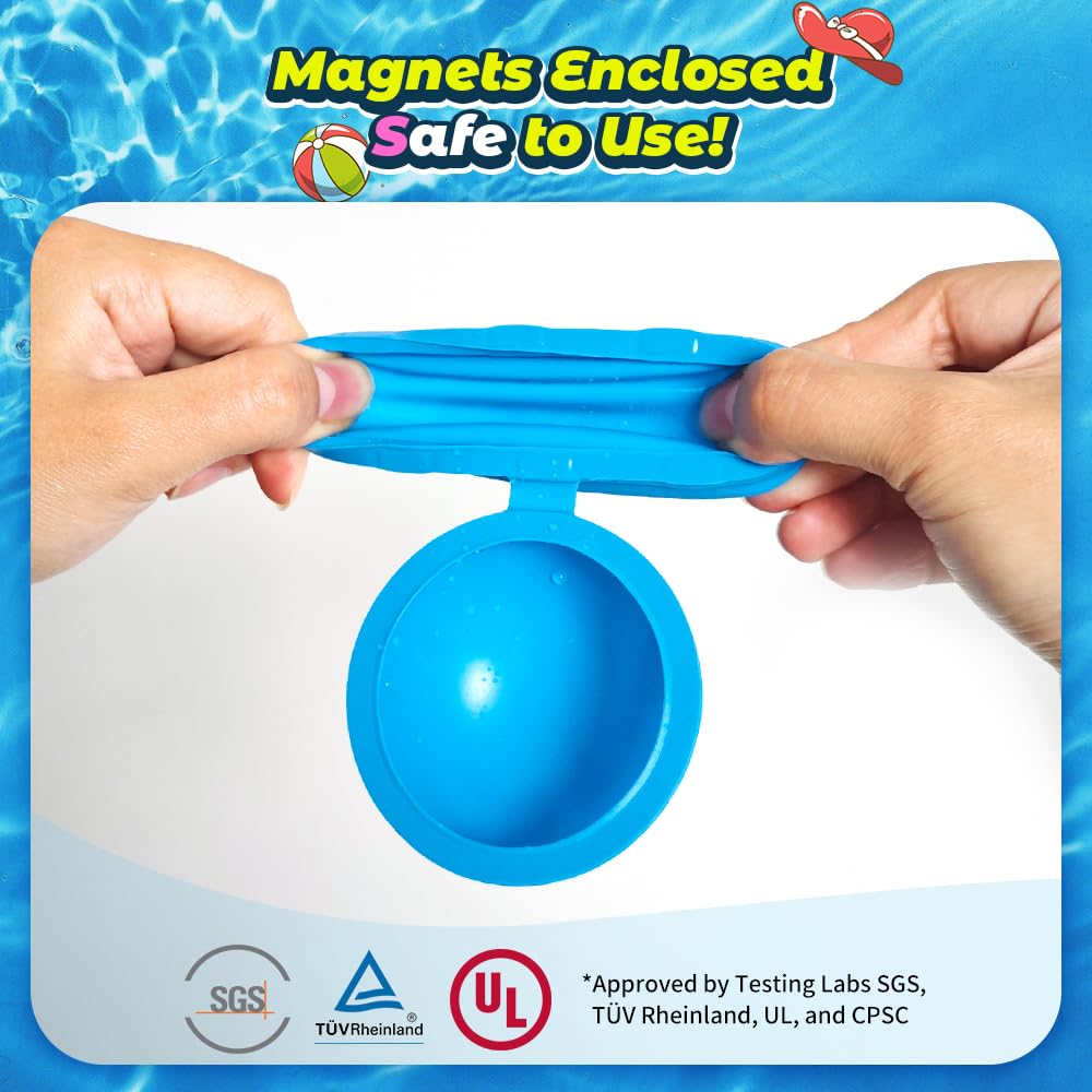 12Pcs Reusable Water Balloons, Pool Beach Water Toys for Boys and Girls, Outdoor Summer Toys for Kids Ages 3-12, Magnetic Water Ball for Outdoor Activities 🍁 All In One Marketplace Canada