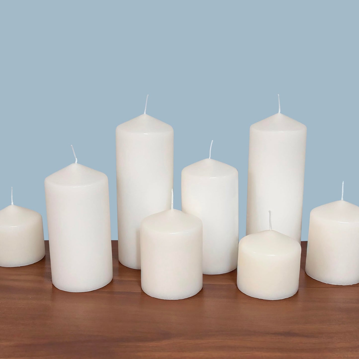 Stonebriar Unscented White Tall Pillar Candles, 65 Hour Burning Candle Pillars, Perfect for Decor, Weddings, Emergencies 3" X 6", 6 Count 🍁 All In One Marketplace Canada