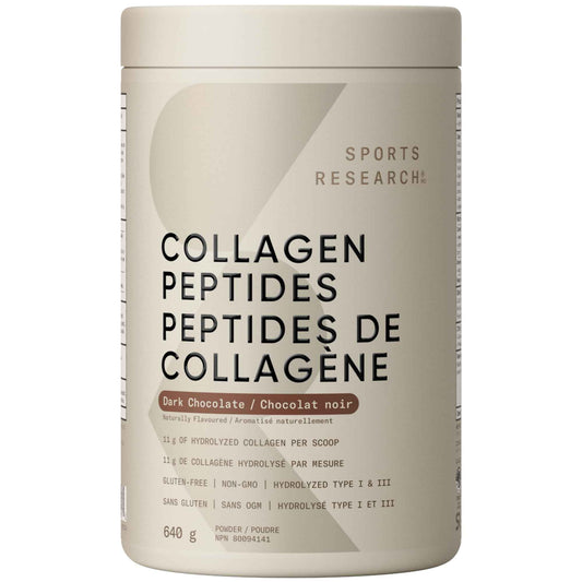 Sports Research® Collagen Peptides – Hydrolyzed Type I & III Collagen Powder for Essential Amino Acids – Easy-Mixing Protein Supplement for Women & Men 🍁 All In One Marketplace Canada