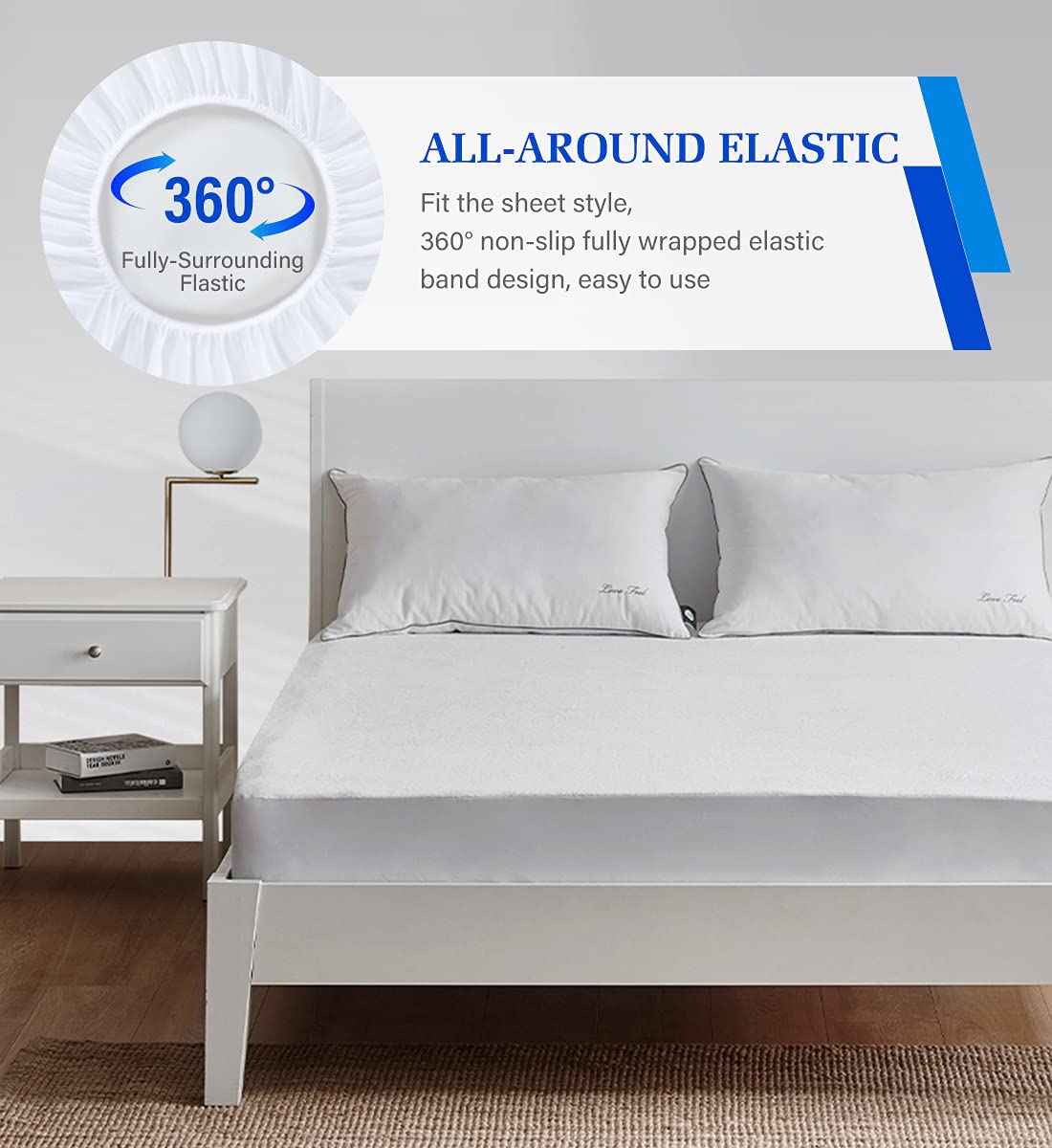 Twin Mattress Protector,Twin Mattress Cover Waterproof Mattress Protector Twin for Kids,Noiseless Soft Breathable Terry Twin Mattress Pad for Kids Pets Adults 39"x75" 🍁 All In One Marketplace Canada