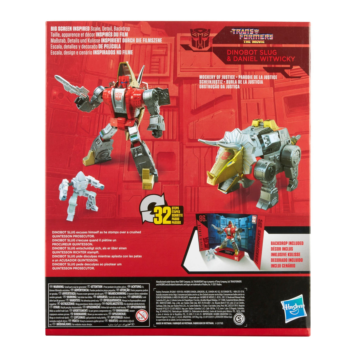 Transformers Studio Series 86-07 Leader The Transformers: The Movie Dinobot Slug and Daniel Witwicky Reissue