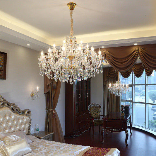 Luxury Crystal Chandelier with LED Lights
