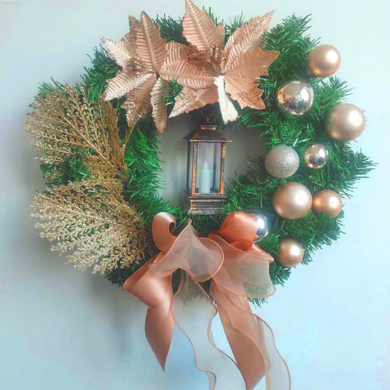 Christmas Buffalo Plaid Wreath Door Decoration