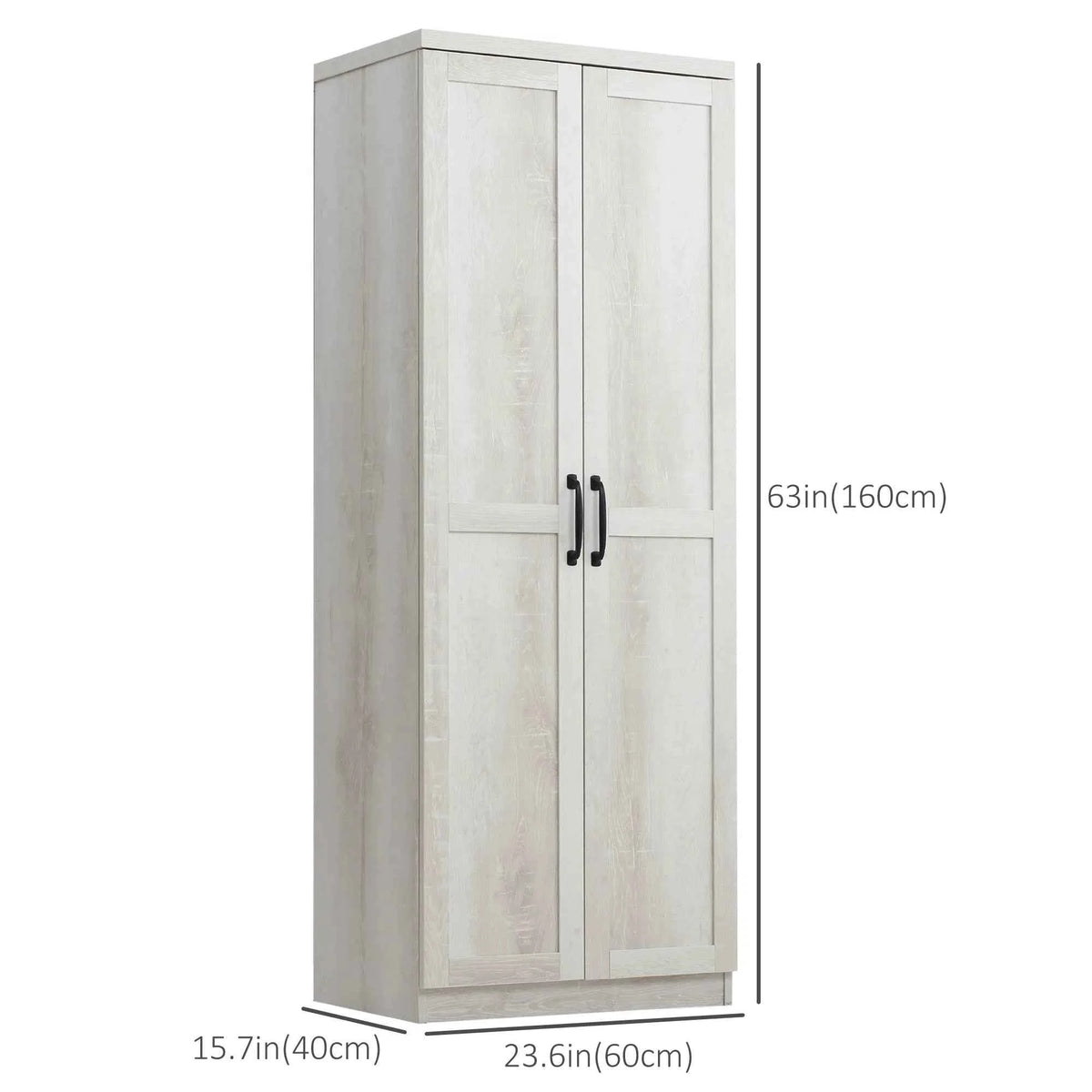 63-Inch Kitchen Pantry Cabinet – 5-Tier Storage Cabinet with Doors & Adjustable Shelves (Canada & United States Delivery Only)