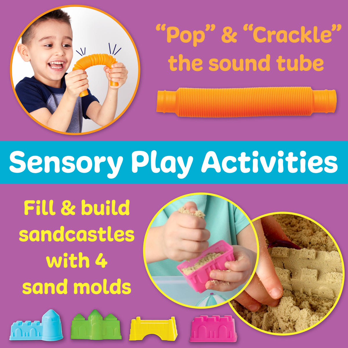 Faber-Castell / Creativity for Kids - Sensory Bin Beach Activity Bin - Ages 3+