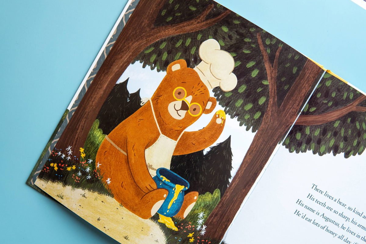 Brown Paper Fox - Augustus the Bear - Hardcover Picture Book - Canadian Publisher - Ages 3–8