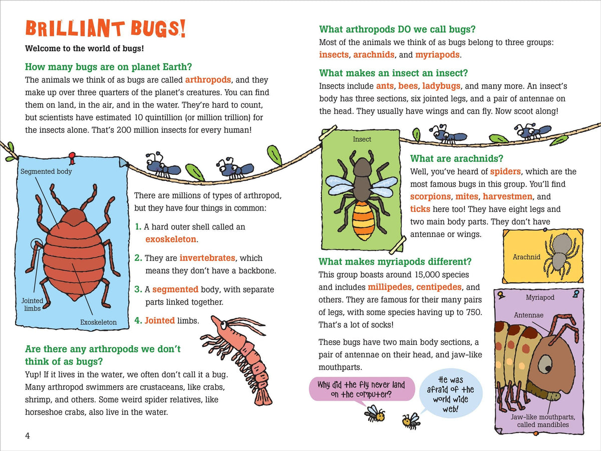 Peter Pauper Press - 100 Questions about Bugs - Ages 7+
