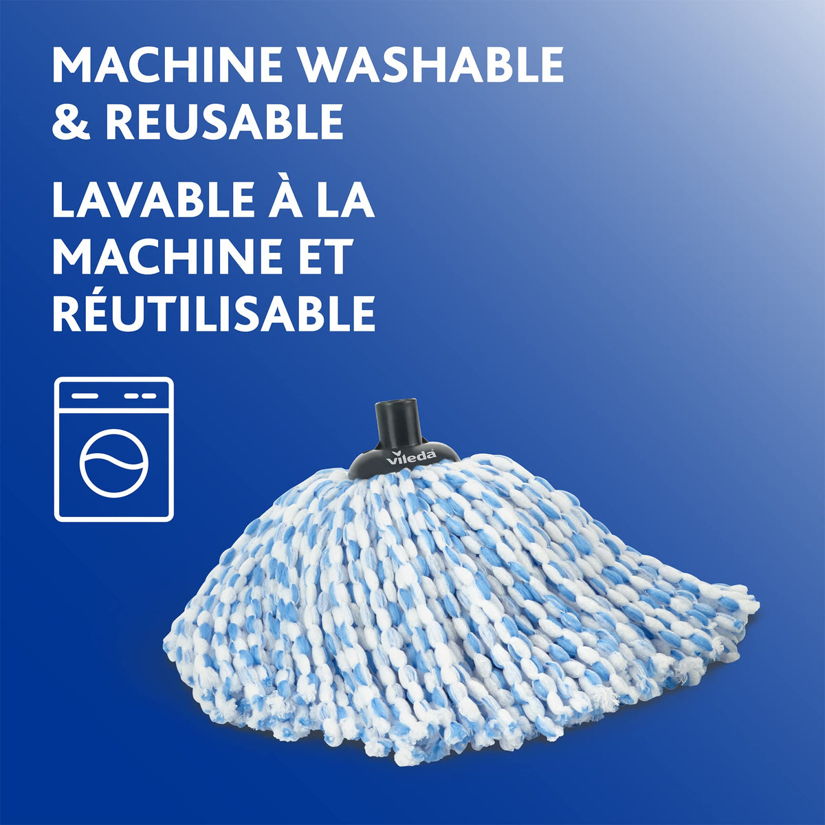 Vileda SuperMop and Bucket Set with 1 Extra Refill | Extendable Handle | Made of 100% Microfibre | Machine Washable Mop Head 🍁 All In One Marketplace Canada