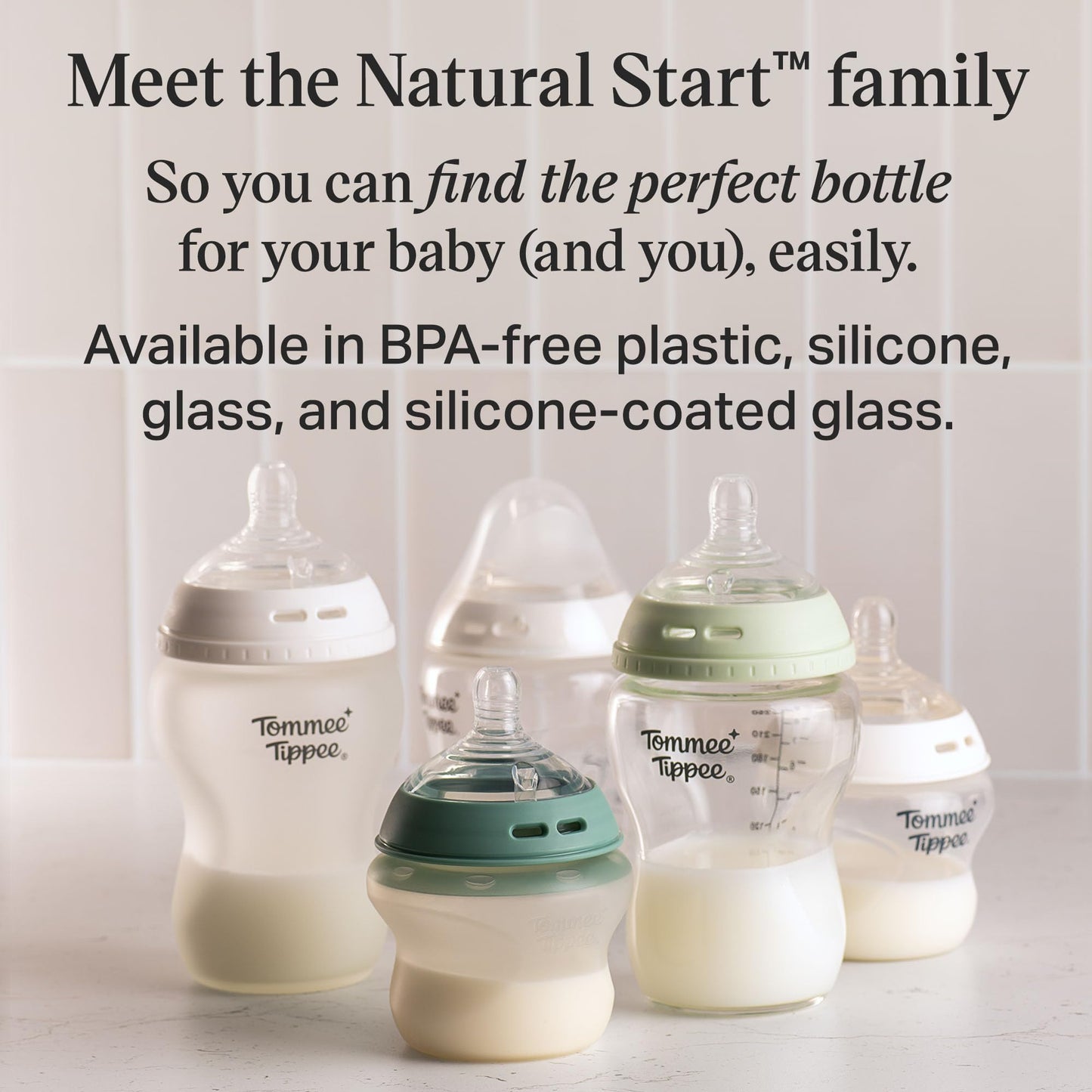 Tommee Tippee Natural Start Baby Bottles, Thicker Feed, 6m+, 11oz/340ml 🍁 All In One Marketplace Canada