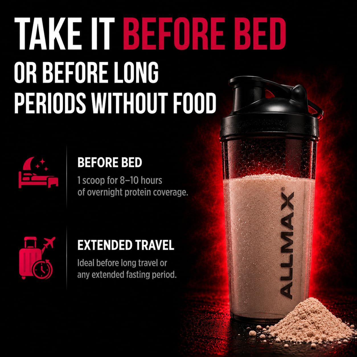 ALLMAX CASEIN-FX Casein Protein Powder, Vanilla, 2 lb, 27 Servings 🍁 All In One Marketplace Canada