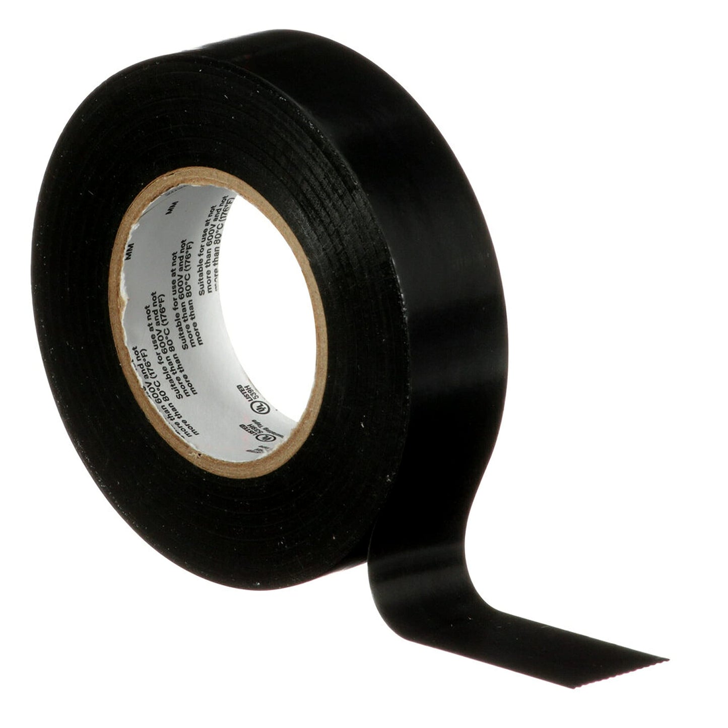 3M Temflex 165, Vinyl Colour Coding Electrical Tape, Black, 3/4in x 60ft, 10 Rolls 🍁 All In One Marketplace Canada