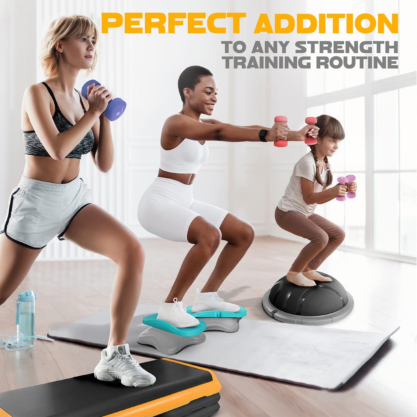 Yes4All Dumbbell Neoprene, poids et haltere, Weight Set, Hand Weights for Women, Dumbbells Pair, Free Weights (Orange - 8lbs) 🍁 All In One Marketplace Canada