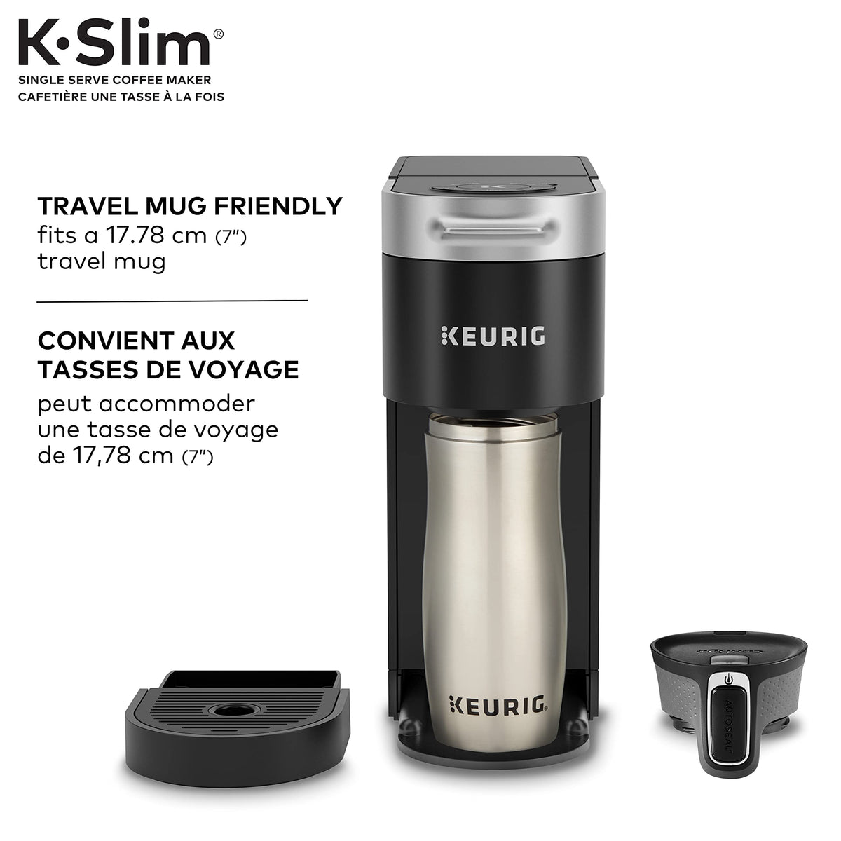 Keurig K-Slim Single Serve K-Cup Pod Coffee Maker, Featuring Simple Push Button Controls And MultiStream Technology, Black 🍁 All In One Marketplace Canada