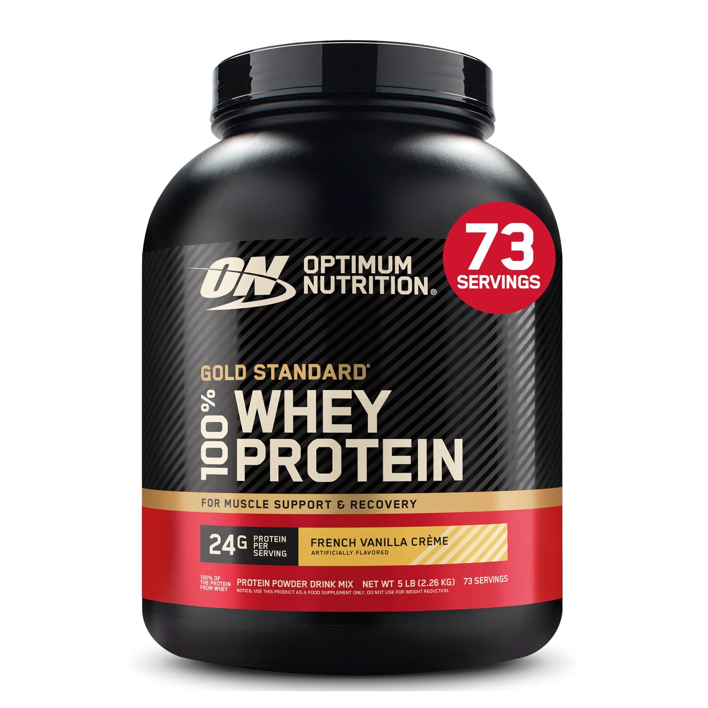 Optimum Nutrition Gold Standard 100% Whey Protein Powder, 2.270g - French Vanilla - 73 servings (packaging may vary) 🍁 All In One Marketplace Canada