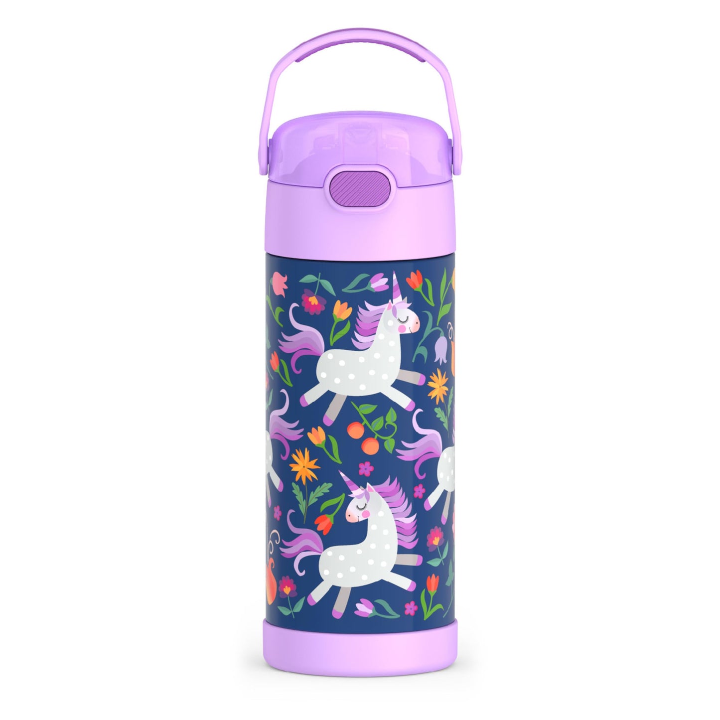 THERMOS FUNTAINER 14 Ounce Stainless Steel Vacuum Insulated Bottle, Unicorn Blooms 🍁 All In One Marketplace Canada