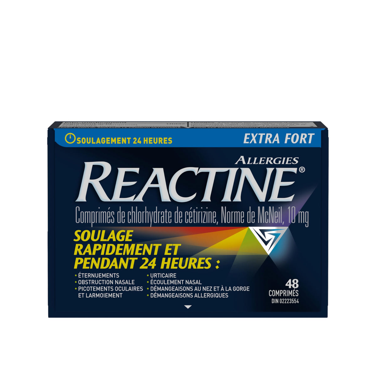 Reactine Extra Strength Antihistamine Tablets - 10mg Cetirizine Hydrochloride - 24 Hour Allergy Relief Medicine - 48 Count MADE IN CANADA 🍁 All In One Marketplace Canada