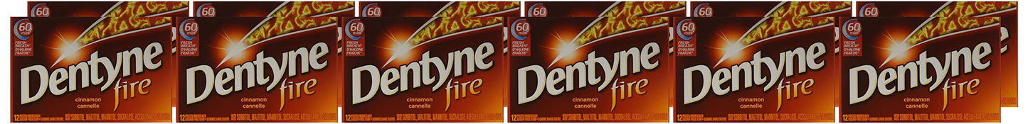 Dentyne Fire Sugar-Free Gum Bubble Gum, Cinnamon, 12 Pack (12 Pieces Each) 🍁 All In One Marketplace Canada