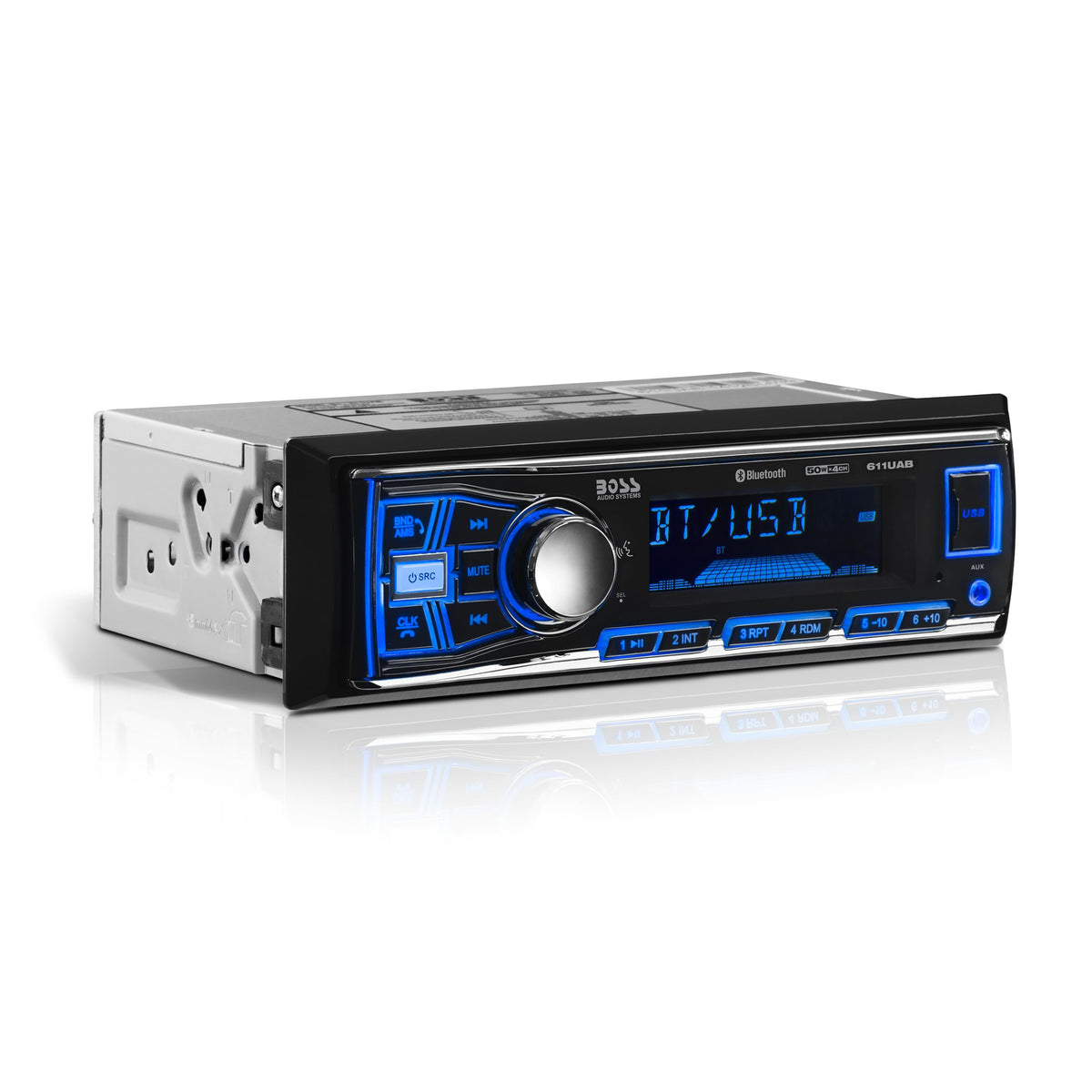 BOSS Audio Systems 611UAB Car Stereo - Single Din, Bluetooth, No CD DVD Player, AM/FM Radio Receiver, Aux Input, USB 🍁 All In One Marketplace Canada