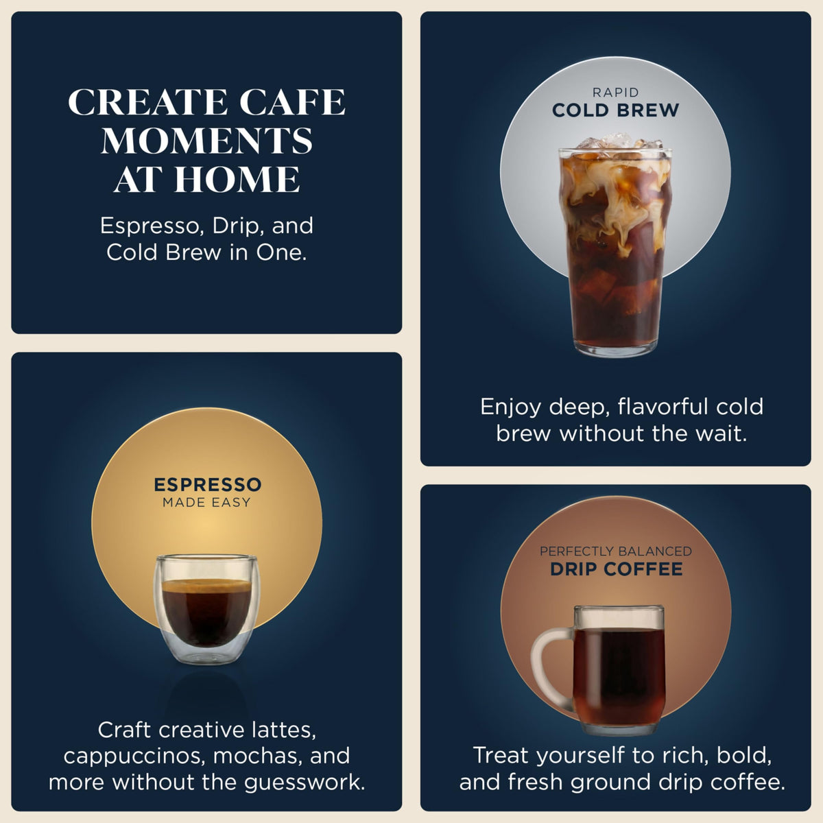 Ninja Espresso Machine, Luxe Café Premier Series, Drip Coffee Maker and Rapid Cold Brew, Integrated Grinder, Assisted Tamper, Hands-Free Frother, ES601C (Canadian Version) 🍁 All In One Marketplace Canada