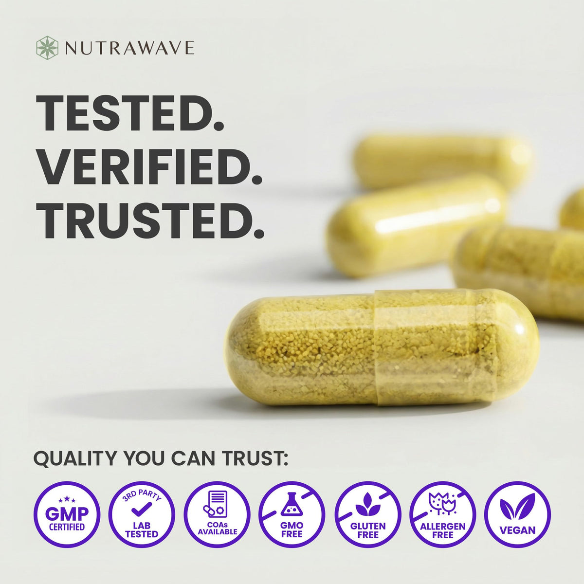Nutrawave PURE Berberine MAXIMUM POTENCY 1000mg per Serving (2 capsules 500mg each) Supports Blood Sugar Levels, Healthy Lipid (Fat) and Glucose Metabolism. Non-GMO, Vegan, Gluten Free. 90 Easy to Swallow Capsules- 2 pack 🍁 All In One Marketplace Canada