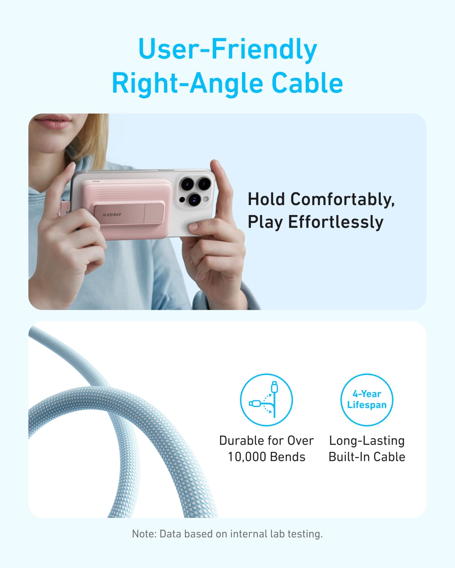 Anker Zolo Magnetic Power Bank, 10,000mAh Wireless Portable Charger with 30W Max Fast Charging, Battery Pack with Built-in USB-C Cable and Adjustable Stand, for iPhone 16/15 Series, AirPods, and More 🍁 All In One Marketplace Canada