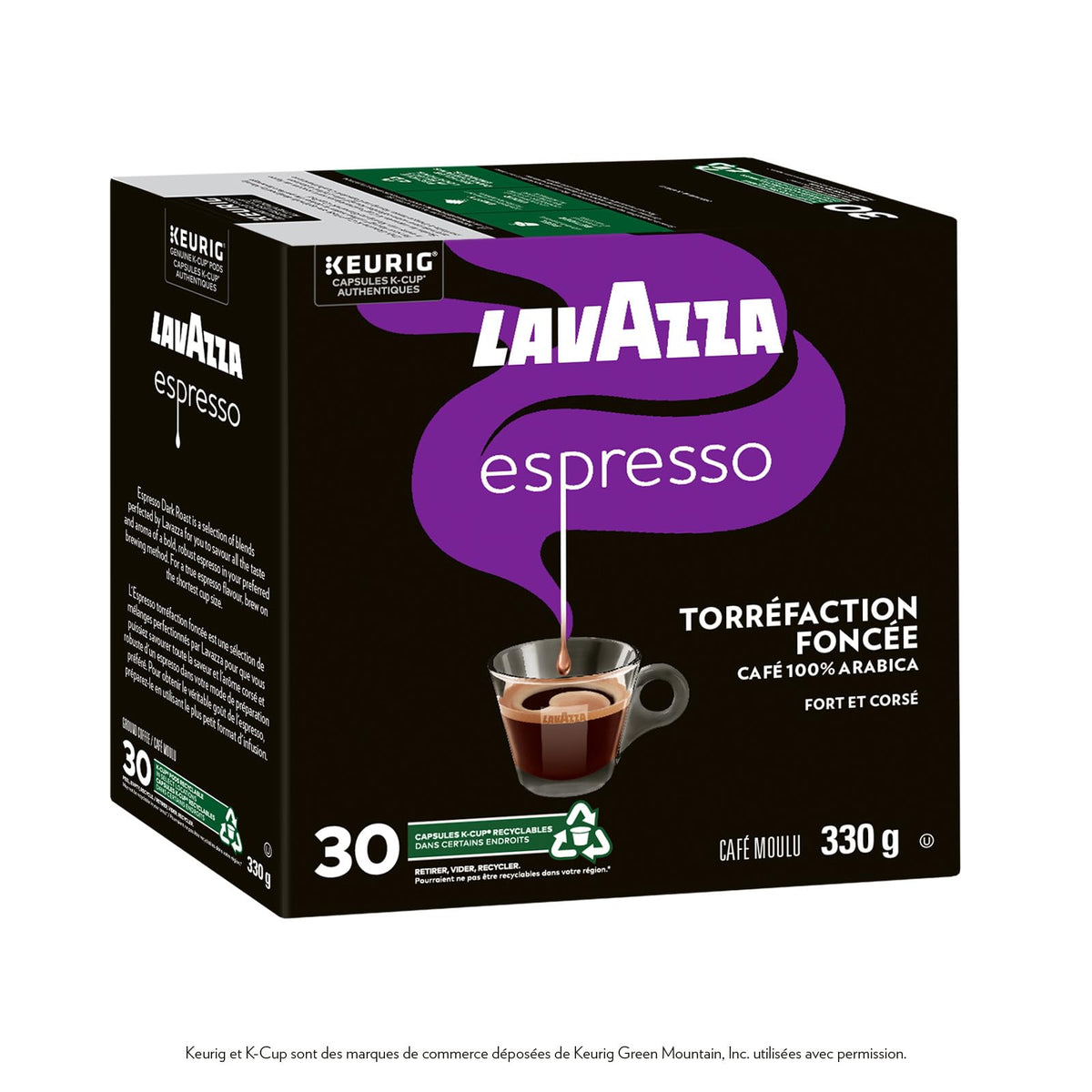 Lavazza Espresso Dark Roast K-Cup Coffee Pods, 30 Count For Keurig Coffee Makers 🍁 All In One Marketplace Canada