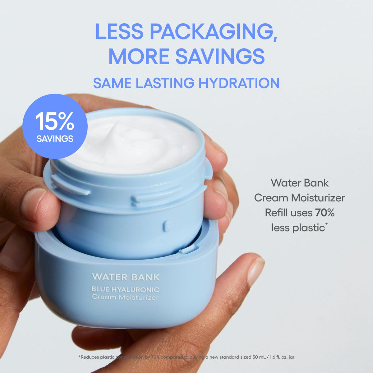 LANEIGE Water Bank Blue Hyaluronic Cream Moisturizer: Hydrating Korean Face Cream with Squalane & Ceramide for Skin Barrier Support, Dermatologist-Tested 🍁 All In One Marketplace Canada