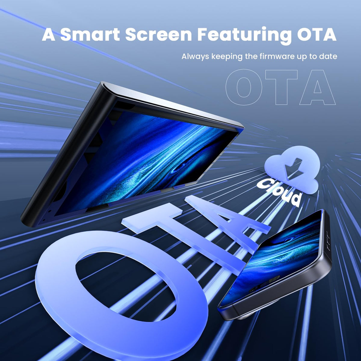 9.26" Carplay Screen for Car, Wireless Portable Car Play Screen for Apple CarPlay & Android Auto, OTA Updates, Backup Camera, Bluetooth 5.0, Mirror Link, Voice Control, GPS Navigation, FM 🍁 All In One Marketplace Canada