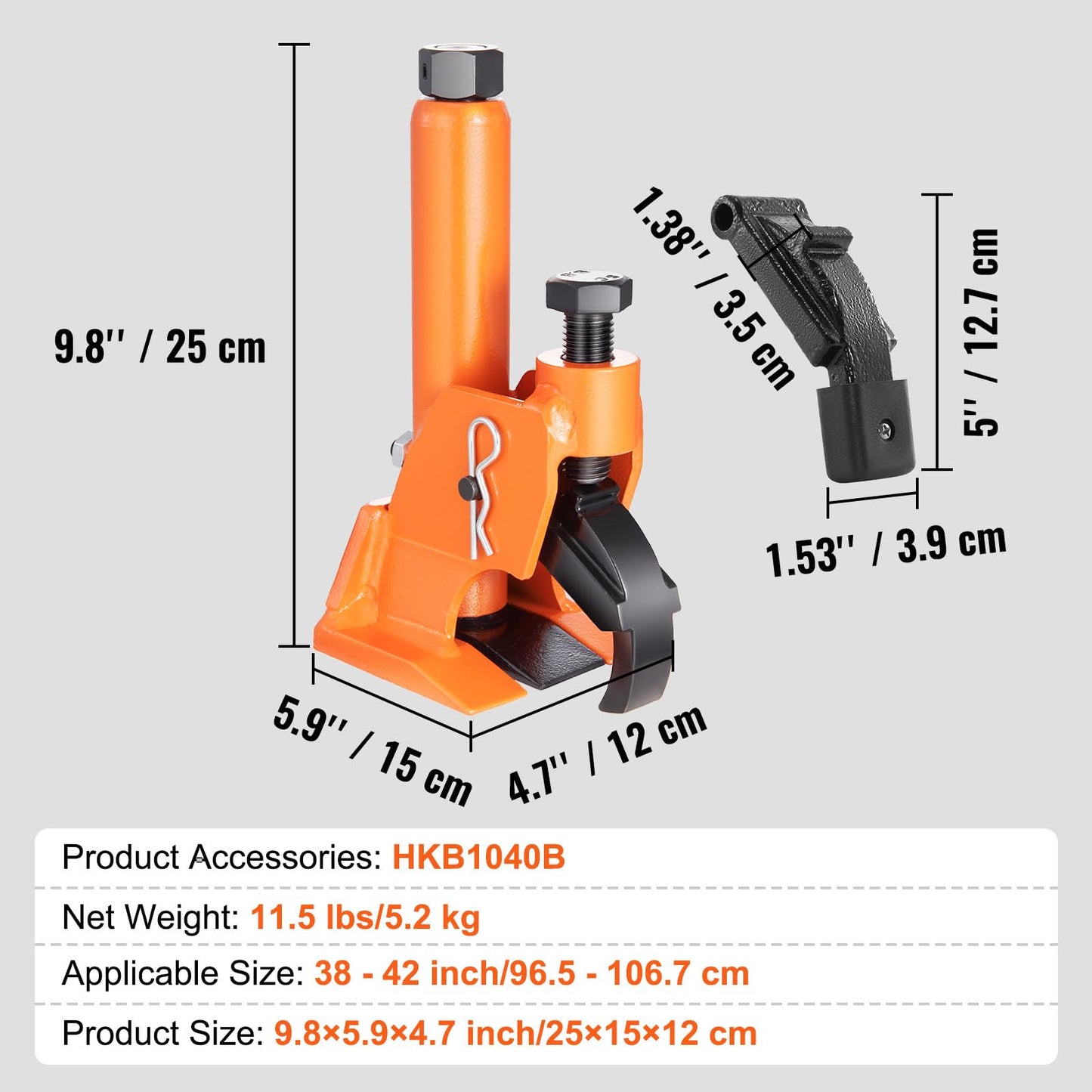 VEVOR Manual Tire Bead Breaker, 38"-42" Tires Changer Tool with Rubber Pad, Protect Aluminum Alloy Hubs, Easy-Operated Tire Repair Tool for ATVs/UTVs, Tractors, Trucks, Cars, Heavy Duty Tires 🍁 All In One Marketplace Canada
