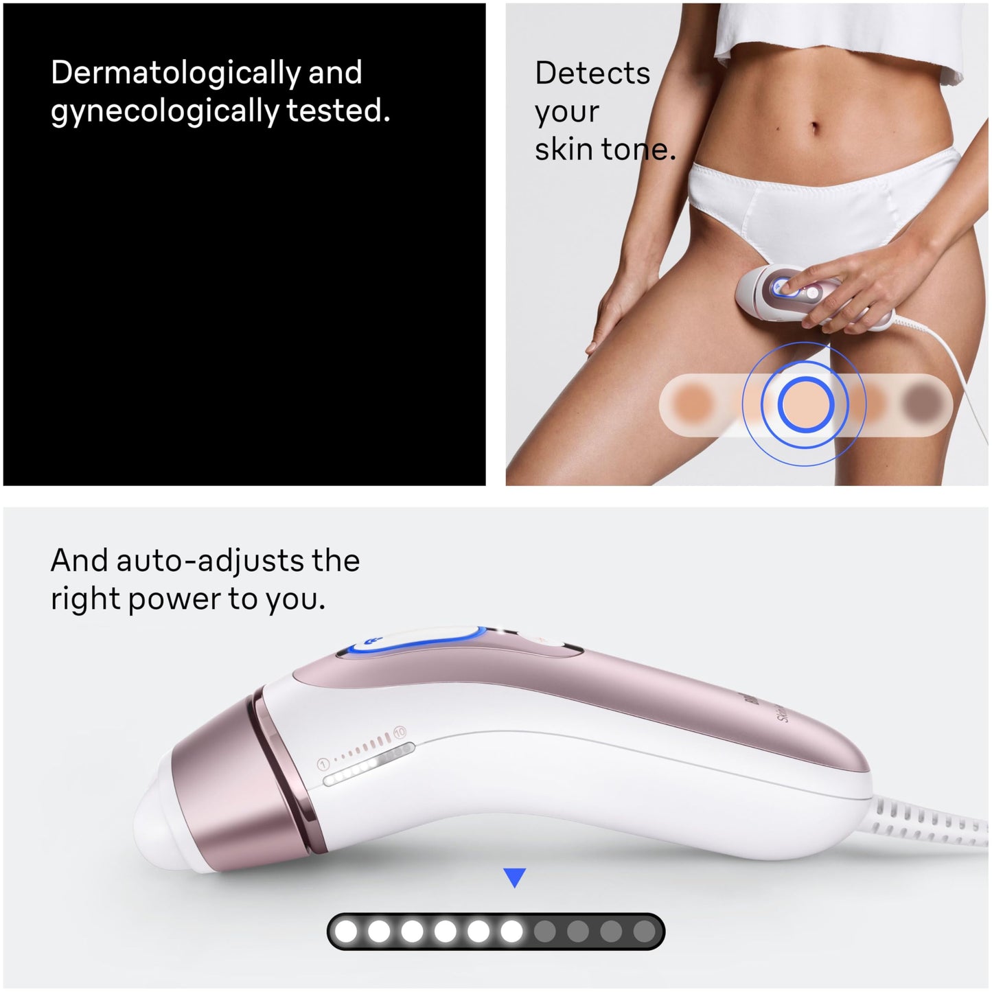 Braun IPL, Laser Hair Removal for Women & Men, Skin i-Expert IPL 7, Smart At-Home Laser with Venus Razor + 3 Heads + App, PL7243 🍁 All In One Marketplace Canada