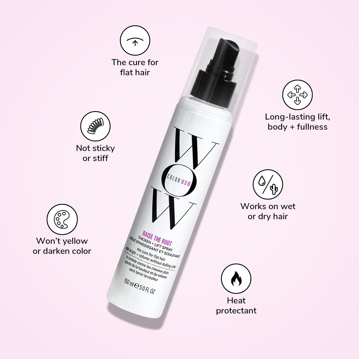 COLOR WOW Raise The Root Thicken Plus Lift Spray, 5 fl. Oz., 1 Count 🍁 All In One Marketplace Canada