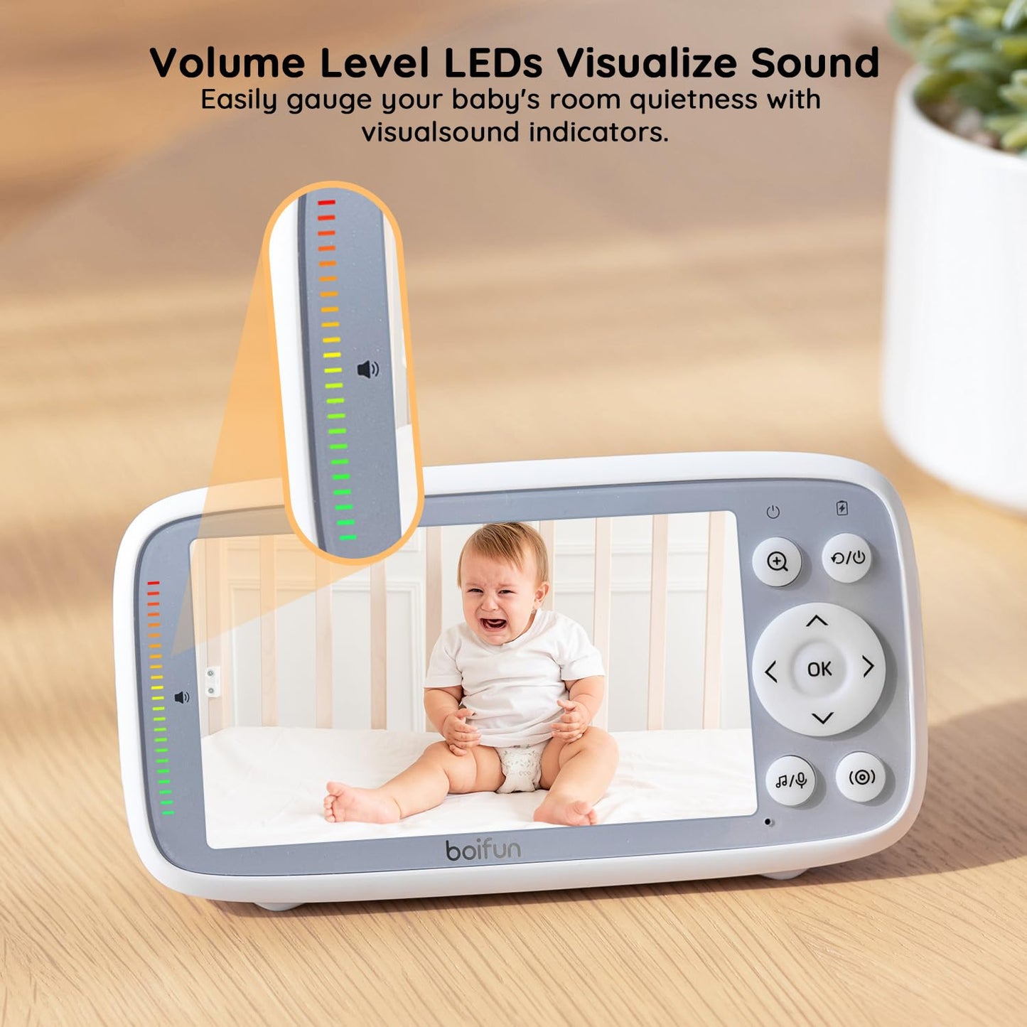 2026 Upgraded Boifun Baby Monitor No Wi-Fi, Baby Camera with 4" 720P IPS Screen, Night Vision, 3X Zoom, Two-Way Audio, Temperature Monitoring, Lullabies, Sound Detection, Just Turn On & Go 🍁 All In One Marketplace Canada
