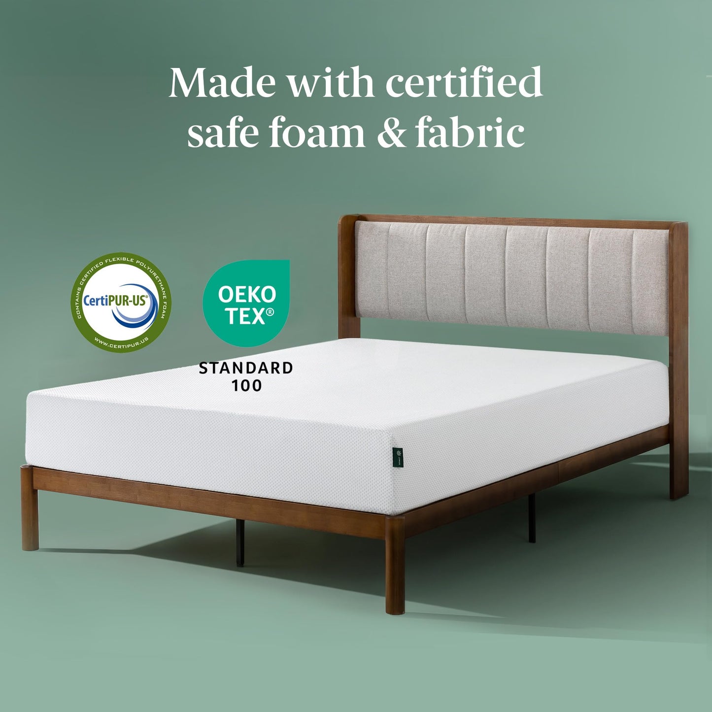 Zinus Twin Mattress - 8 Inch Green Tea Cooling Gel Memory Foam Mattress, Pressure Relief, for Cool Sleep, CertiPUR-US Certified Foam, Mattress in a Box, 10-Year Warranty, Twin Size 🍁 All In One Marketplace Canada