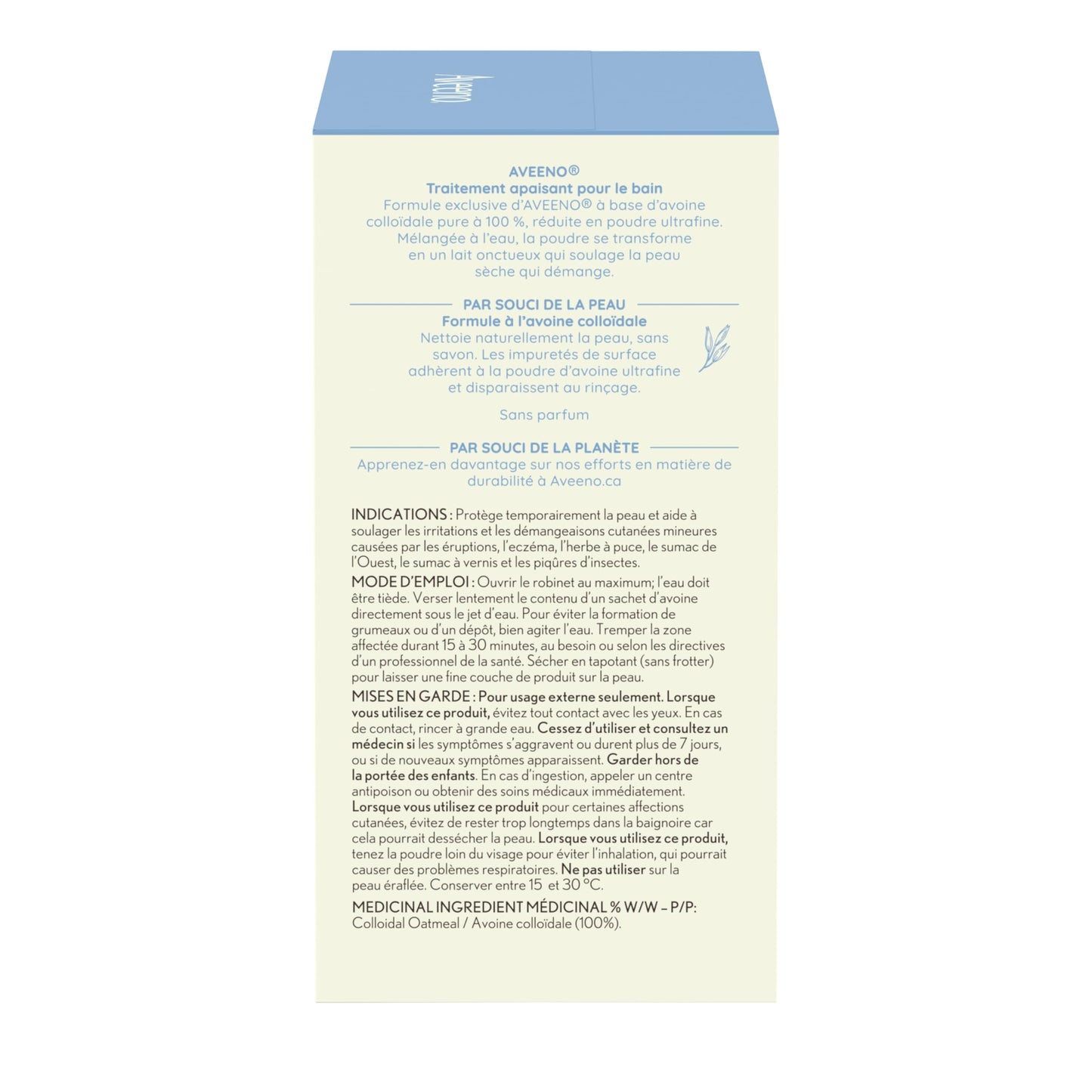 Aveeno Soothing Bath Treatment, Eczema, Dry Skin Relief, Colloidal Oatmeal Bath, Cleanser, Fragrance Free, 8-pack, 42 gram 🍁 All In One Marketplace Canada