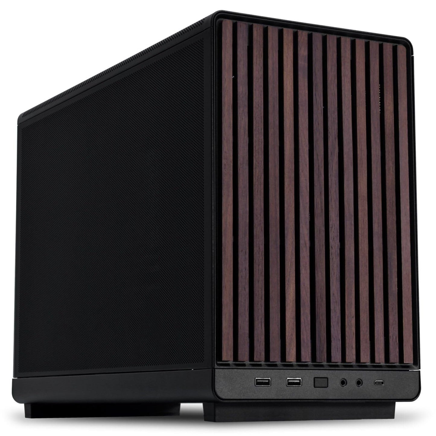 Lian Li A3-mATX-WD-26.3L Micro Form Factor Chassis-No Fans Included-Supports 360mm AIO-Modularity Design-for M-ATX, ITX Motherboard-DAN Cases Collaboration-Wood Front Panel-Black (A3X-WD) 🍁 All In One Marketplace Canada