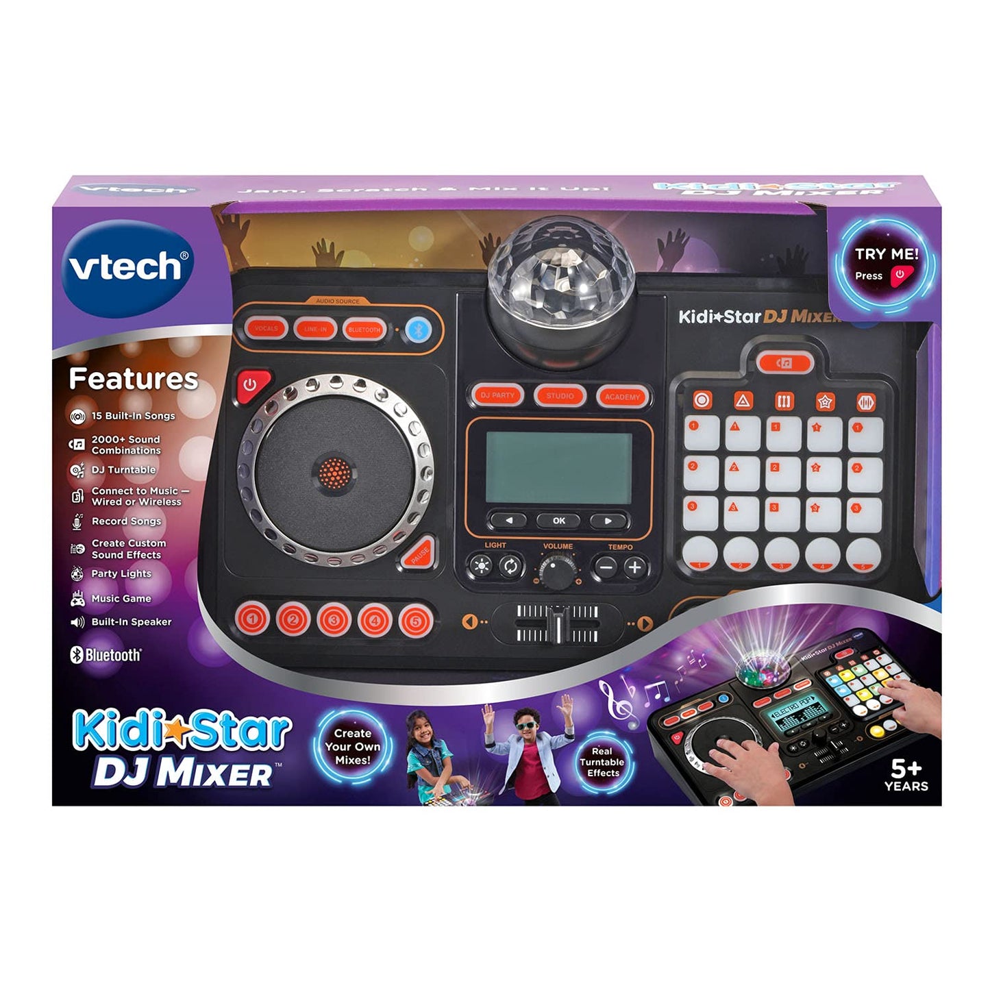 VTech Kidi Star DJ Mixer (English Version), Black 🍁 All In One Marketplace Canada