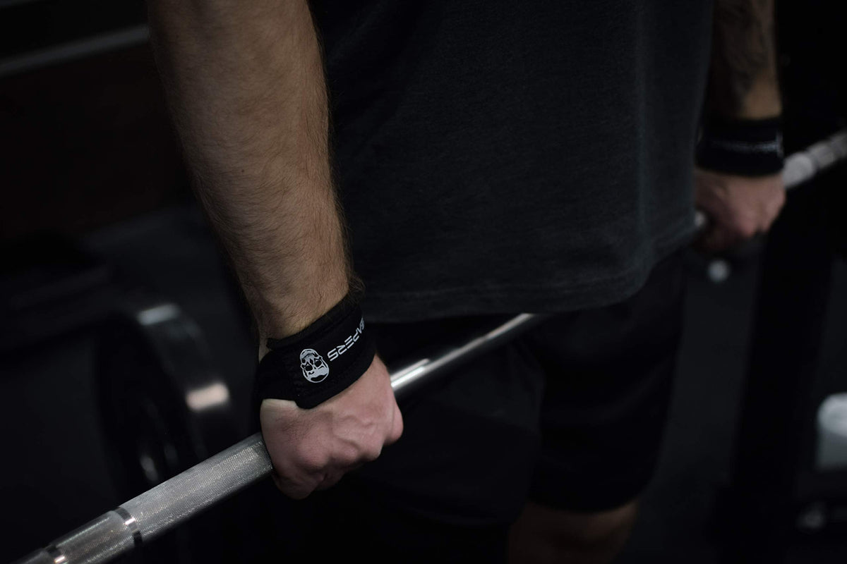 Gymreapers Lifting Wrist Straps for Weightlifting, Bodybuilding, Powerlifting, Strength Training, & Deadlifts - Padded Neoprene with 18" Cotton (Black) 🍁 All In One Marketplace Canada