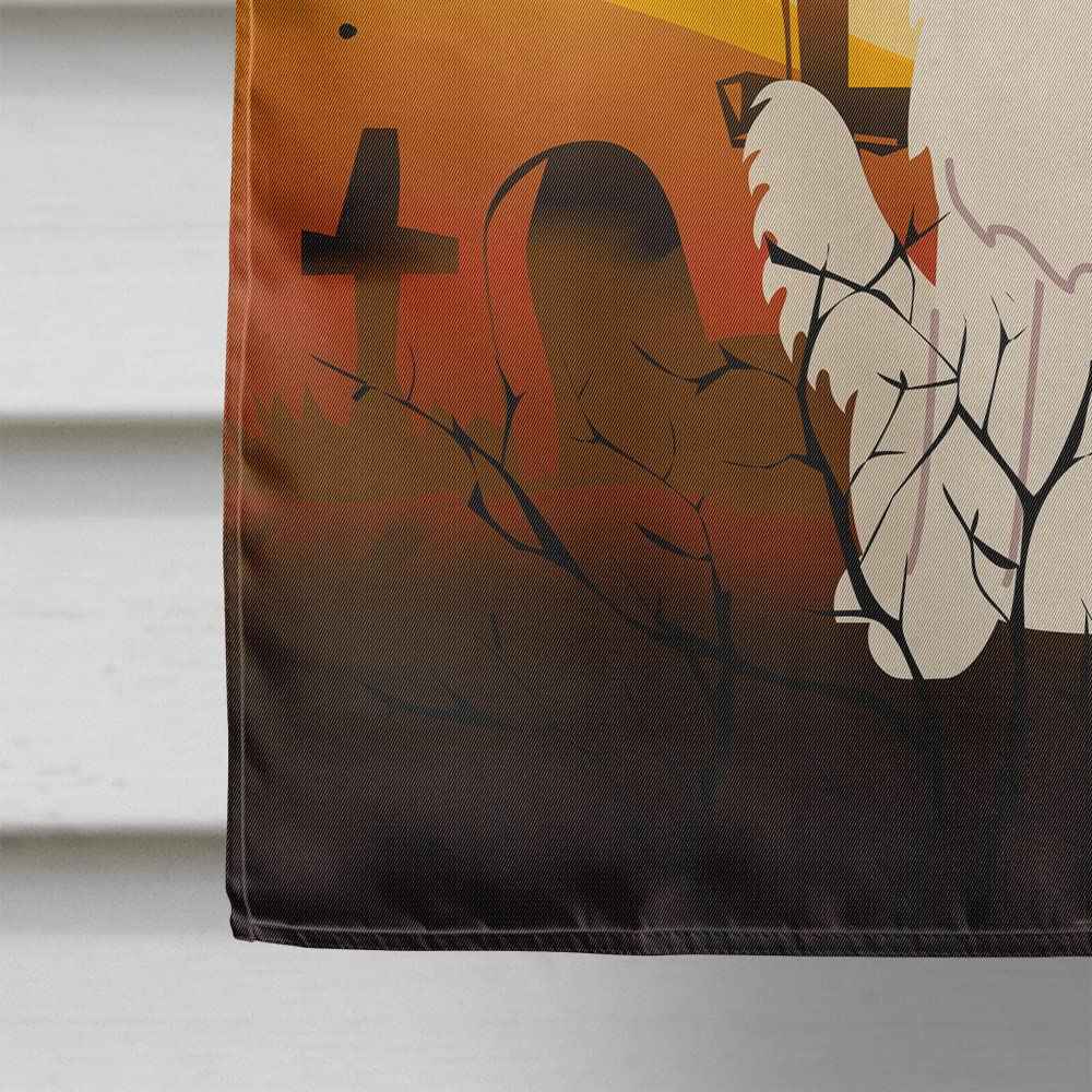 Caroline's Treasures BB4311CHF Halloween White German Shepherd Flag Canvas House Size, Large, Multicolor
