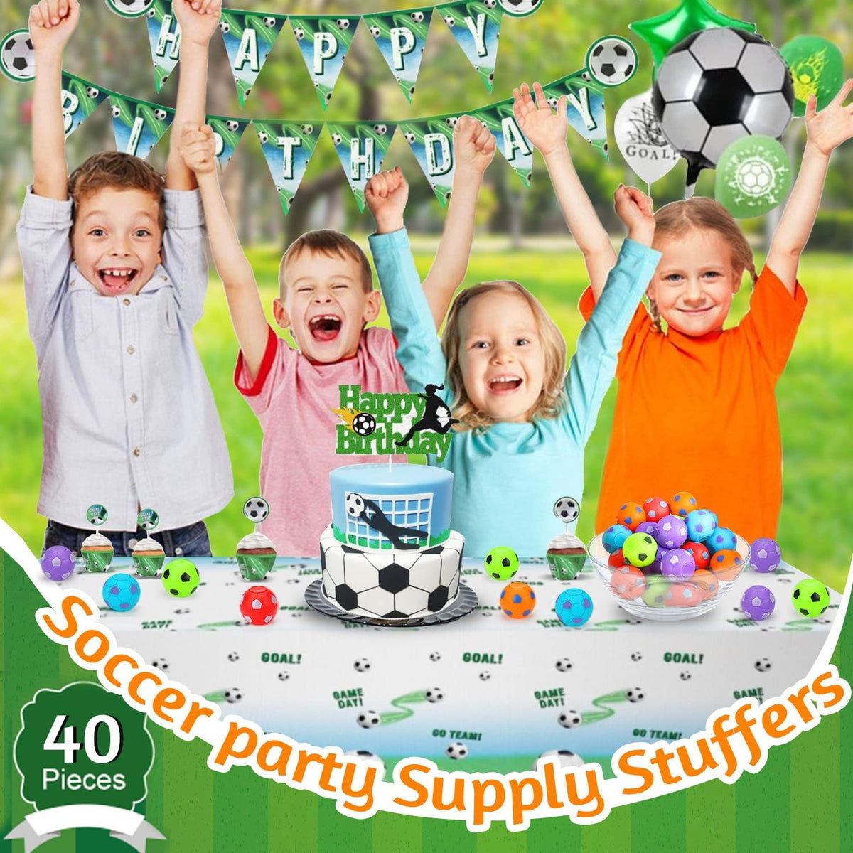 40 Pcs Mini Soccer Fidget Toy, Mini Spinner Balls Bulk Party Favor Toys for Kids 4-8, Goodie Bag Stuffers Sensory Classroom Class Treasure Carnival Bulk for Boys Girls Toddler 3 4 5 6 7 8 Years Old 🍁 All In One Marketplace Canada