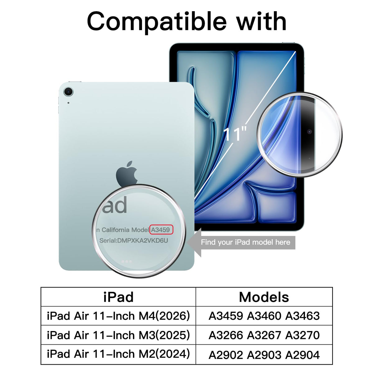 JETech Screen Protector for iPad Air 11-Inch M4/M3/M2 (2026/2025/2024), 9H Tempered Glass Film, HD Clear, 2-Pack 🍁 All In One Marketplace Canada